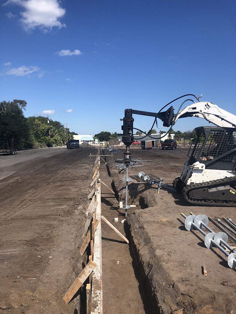 Picture of ground being laid